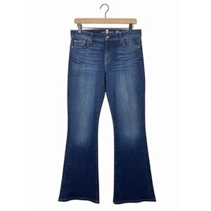 7 For All Mankind Charlize Wide Leg Blue Jeans Size 30 Y2K 90s Trendy